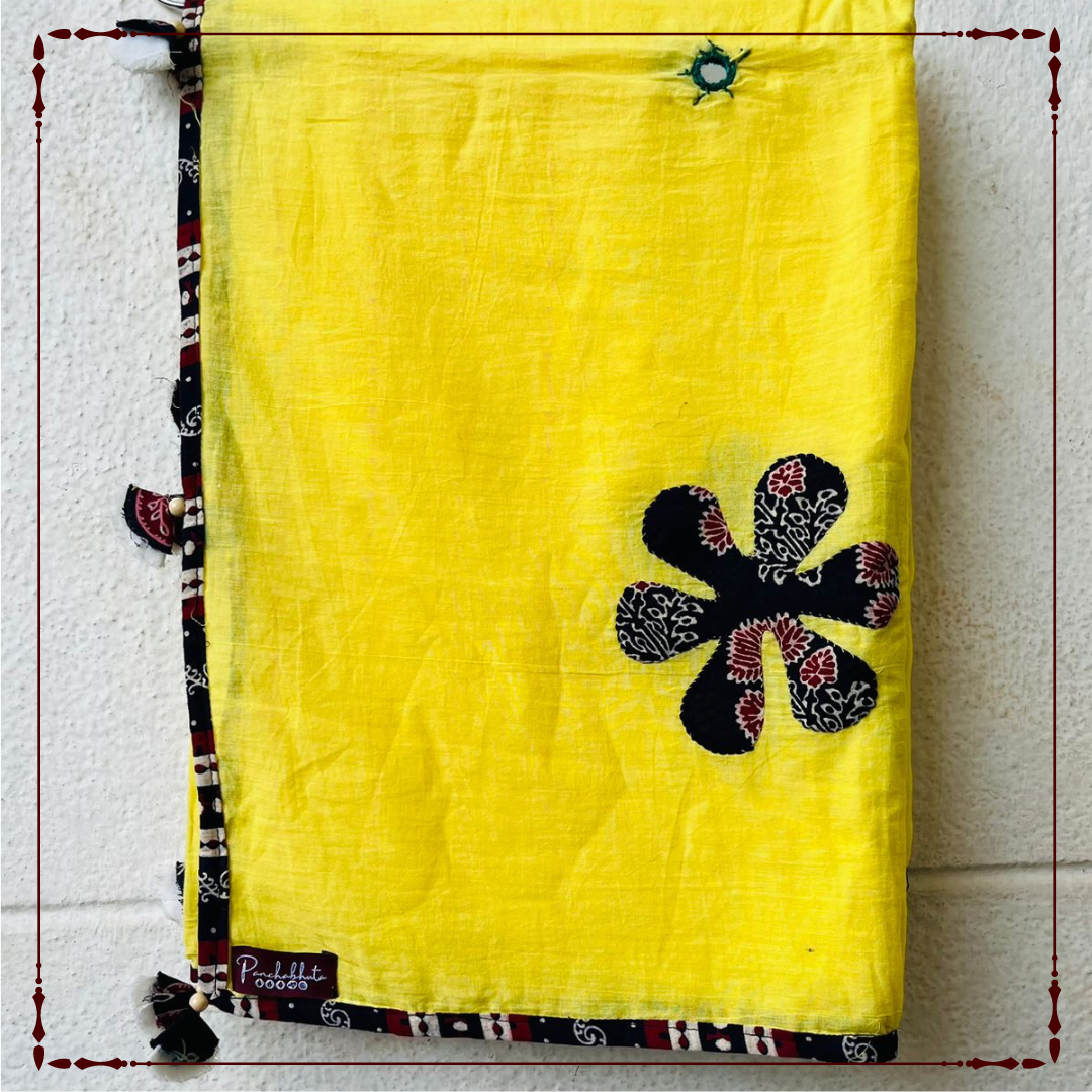 Sunrehri - Jaipur Patchwork Dupatta