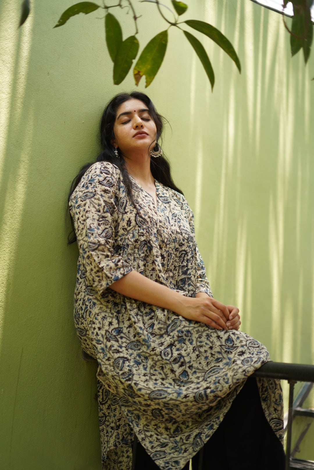 Neelaya A-Line Cotton Silk Long Kurta