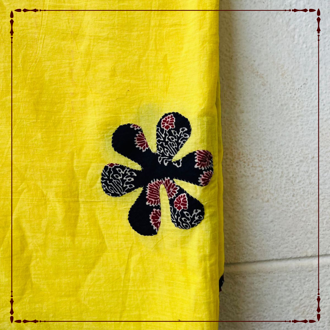 Sunrehri - Jaipur Patchwork Dupatta