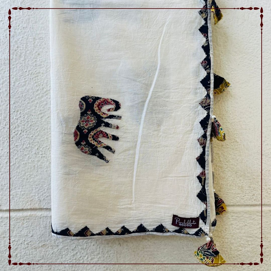 Indigo Vrindavan - Jaipur Patchwork Dupatta