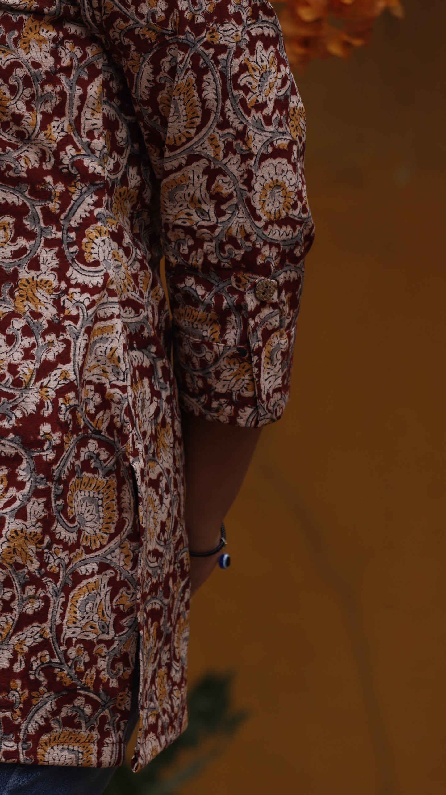 Kusumika - Kalamkari Short Top