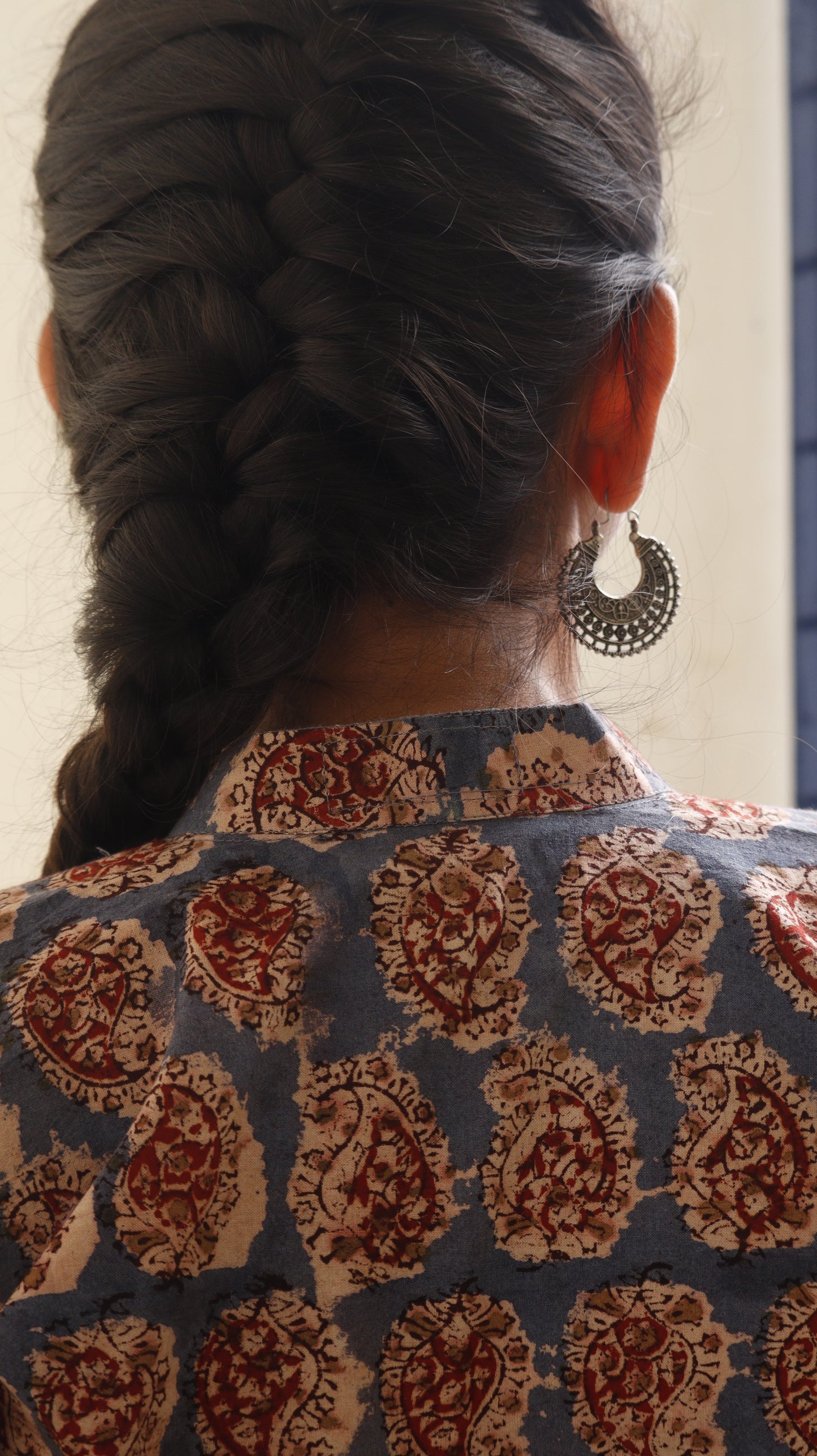 Vasundhara - Kalamkari Short Top