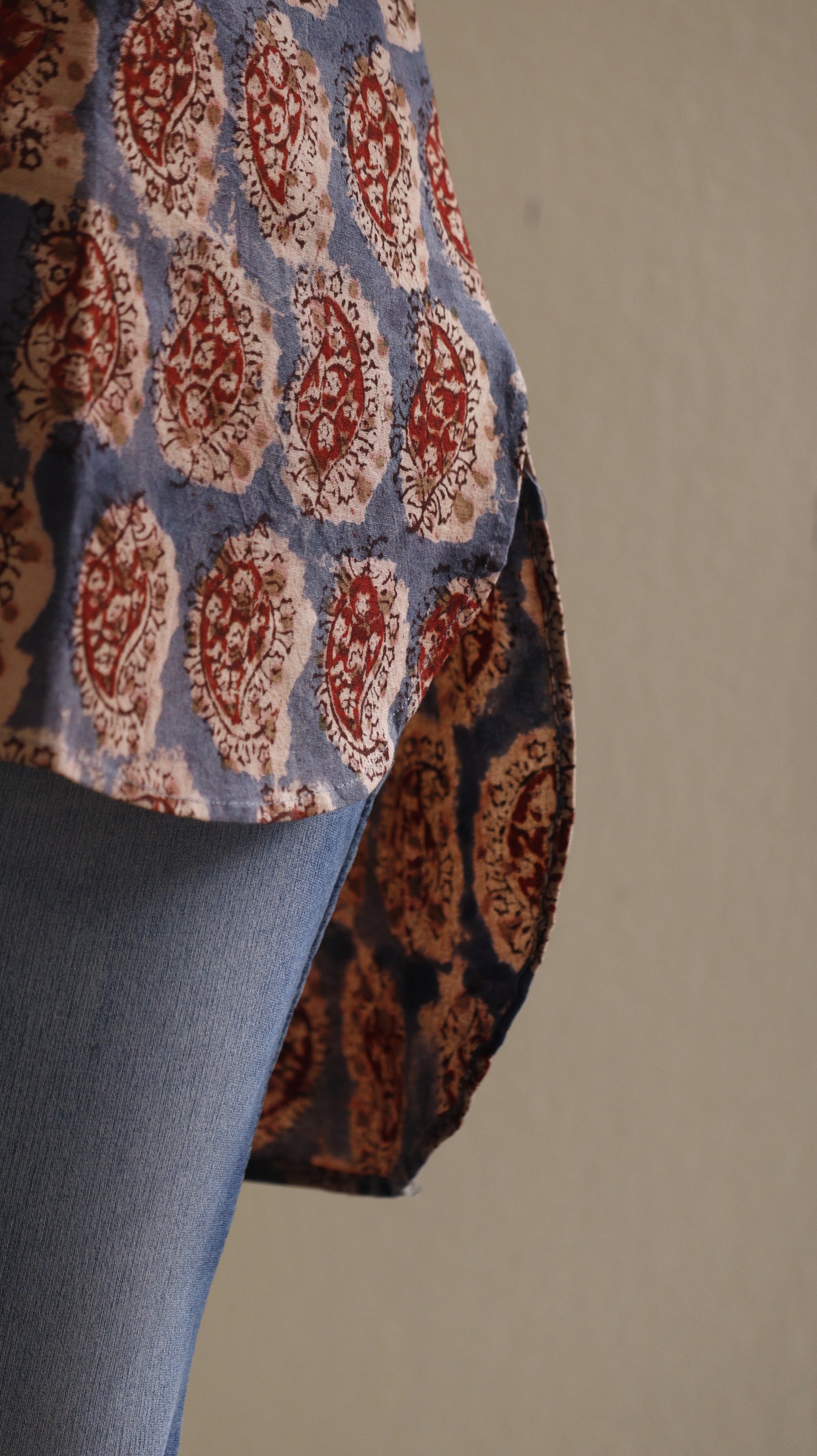Vasundhara - Kalamkari Short Top