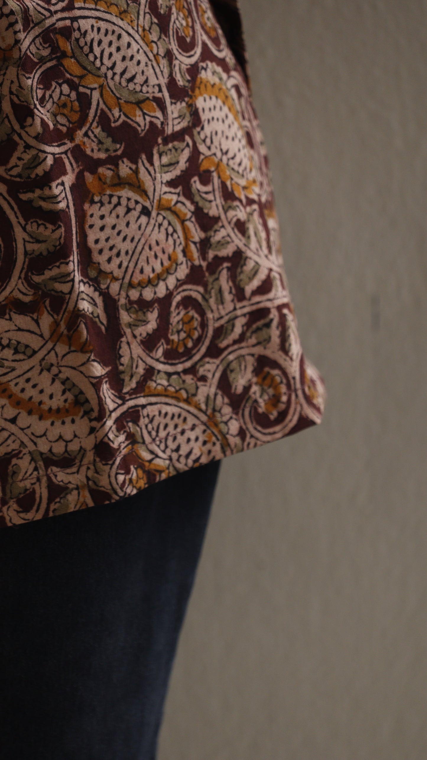 Suryavati - Kalamkari Short Top