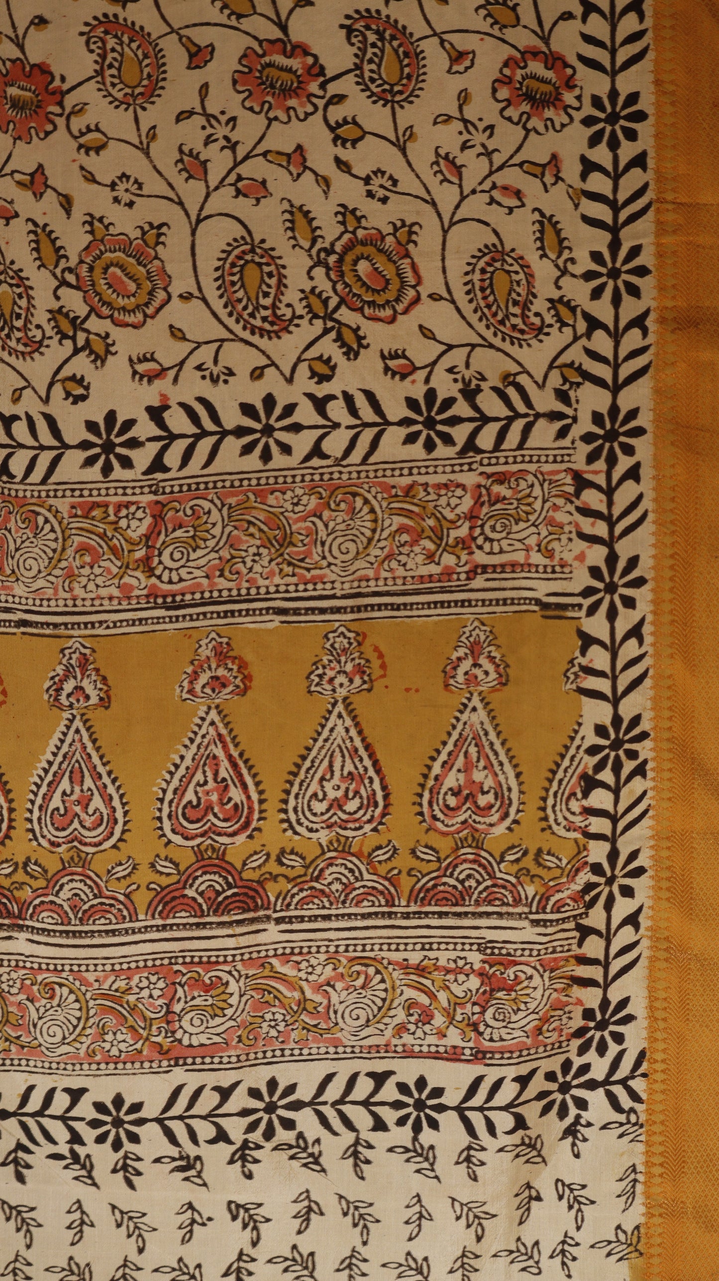 Saraswati - Silk Dupatta/Nizam Border