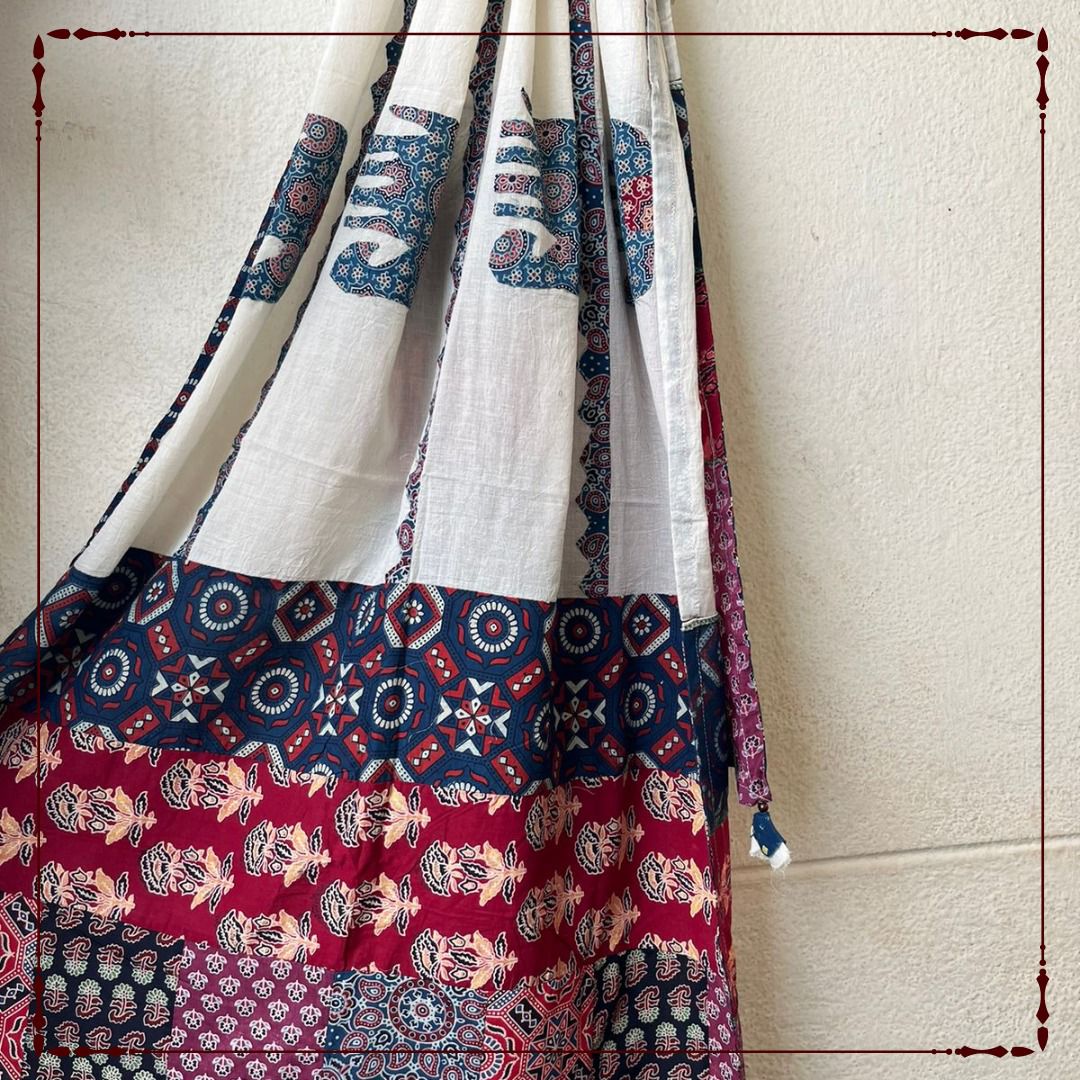 Majestic Jaipuria - Jaipur Patchwork Dupatta