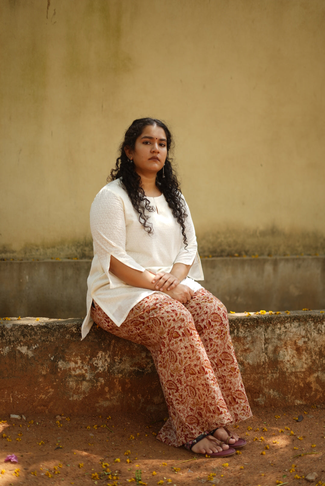 Kumud Handblock Palazzo Pant