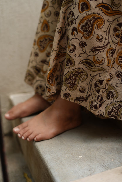Haritha Handblock Mulmul Palazzo Pant