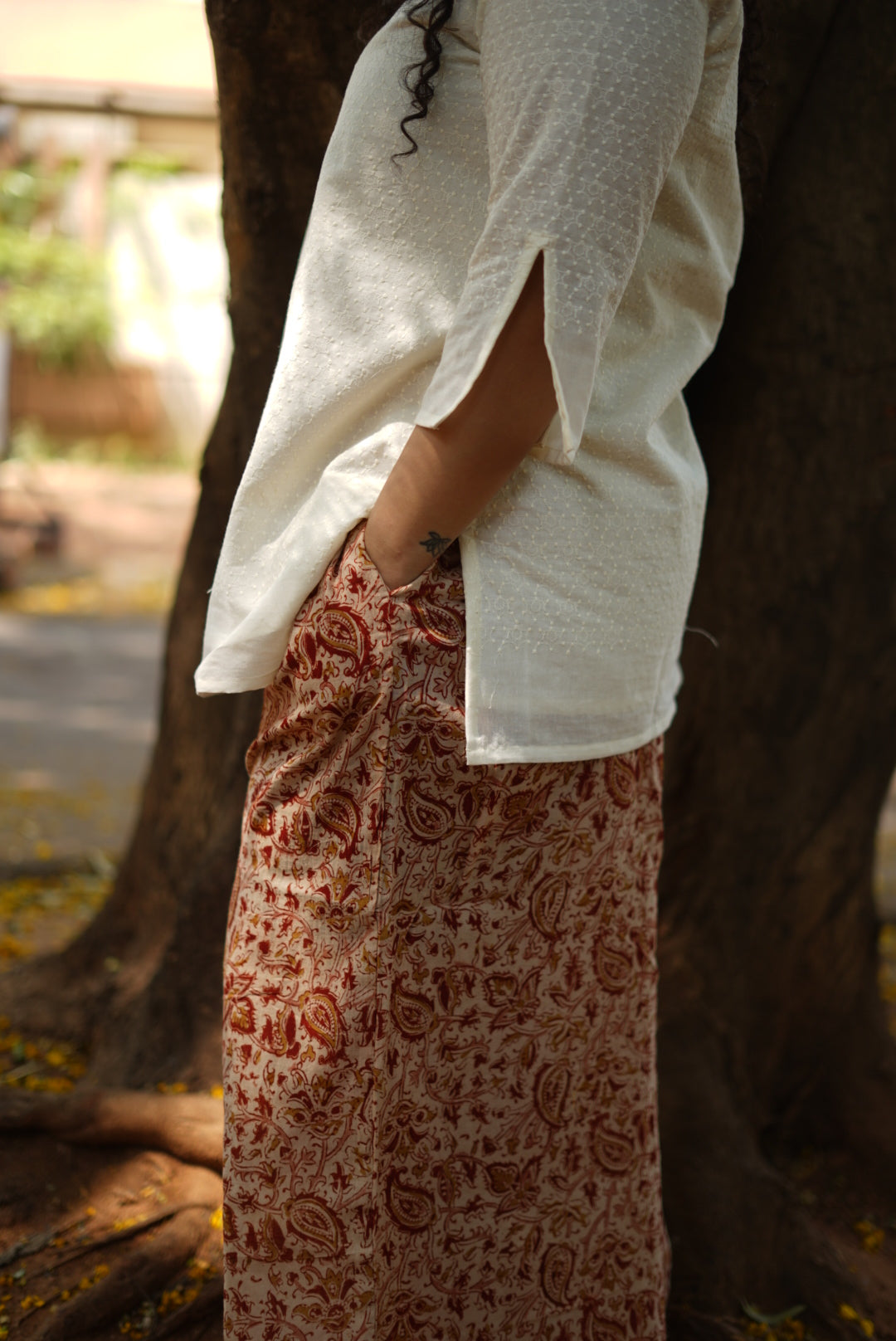 Kumud Handblock Palazzo Pant