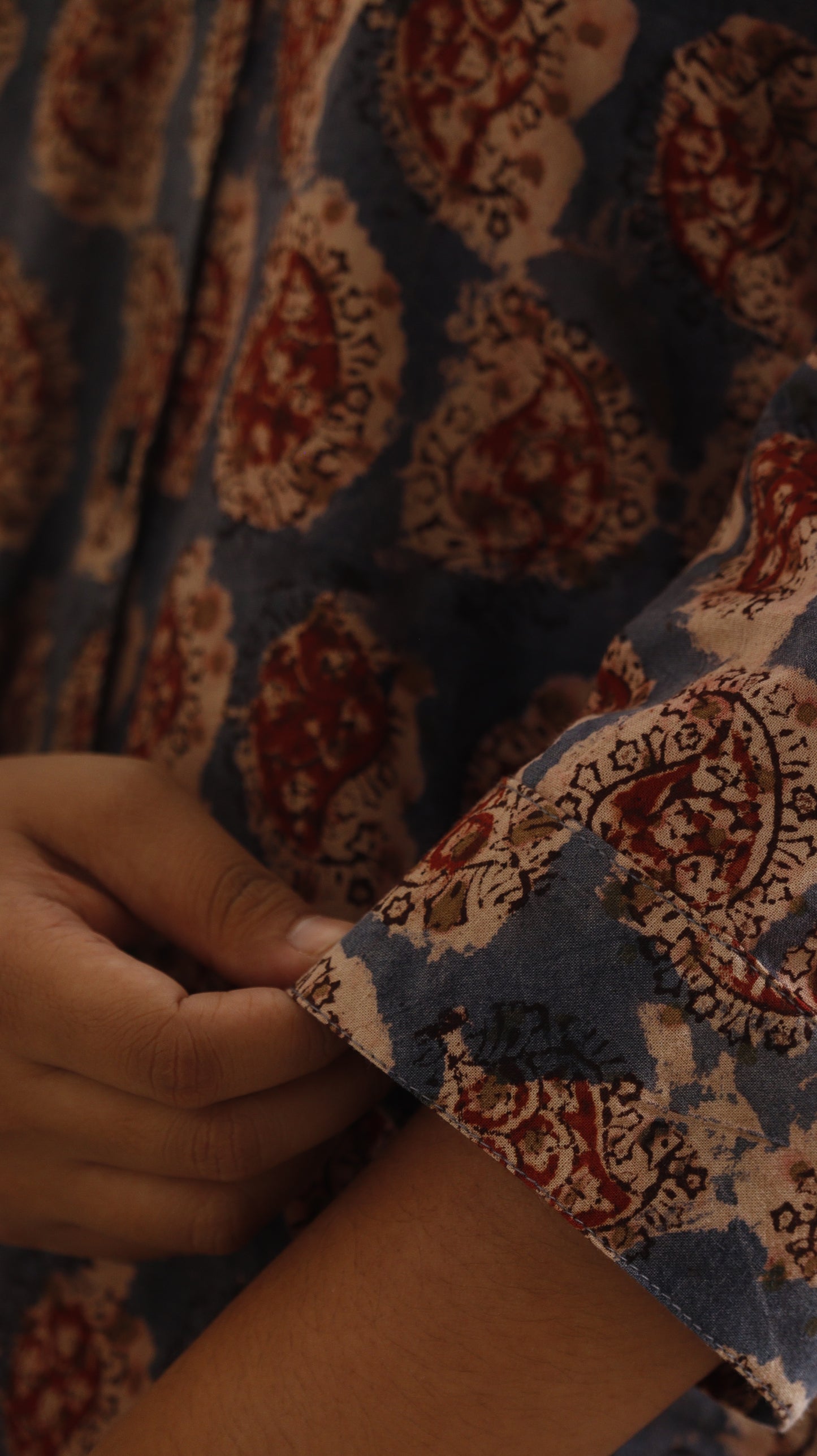 Vasundhara - Kalamkari Short Top